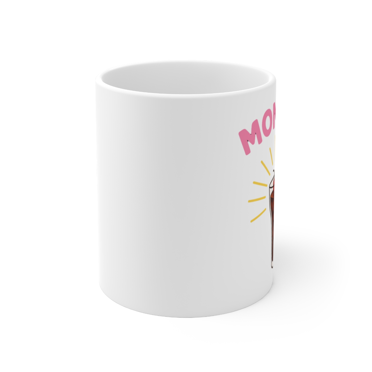 MomTok Pink Cola Cheers | MomTok Mug, TikTok Mom Gift, Funny Coffee Cup - alternate angle 1, merchandise