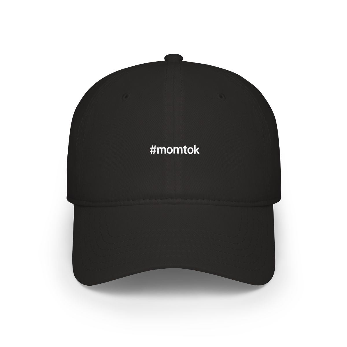 MomTok Hashtag Embroidered Cap | TikTok Mom Hat, Baseball Cap, Viral Gift - alternate angle 2, merchandise