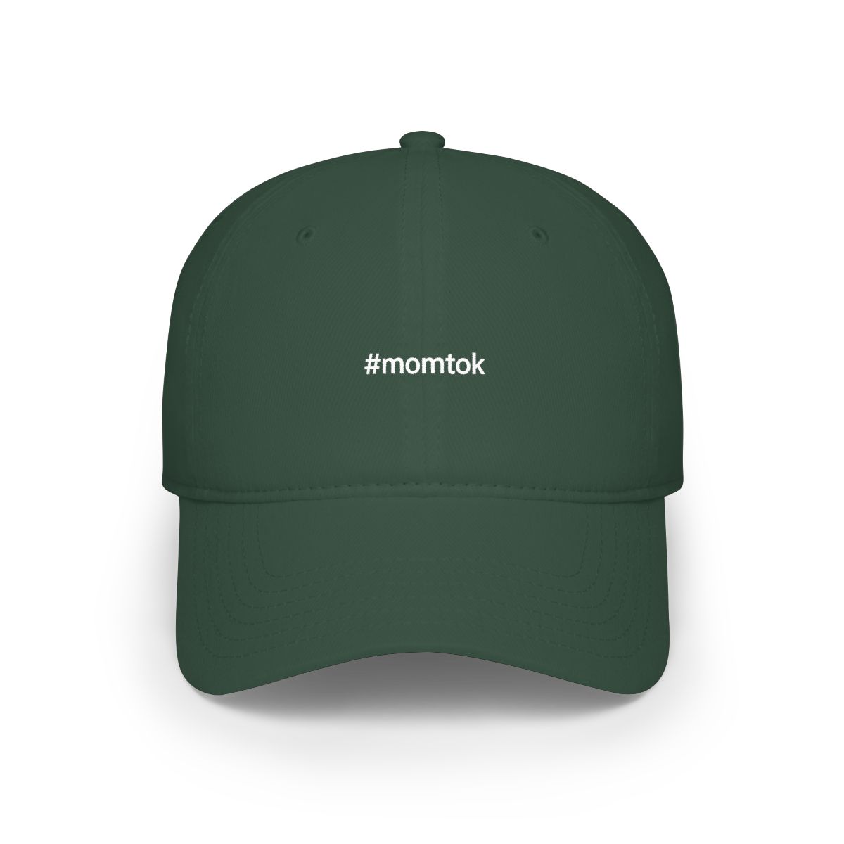 MomTok Hashtag Embroidered Cap | TikTok Mom Hat, Baseball Cap, Viral Gift - alternate angle 4, merchandise